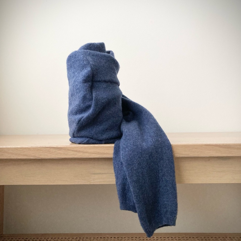 joodito 100% cashmere wraparound scarf upcycled sweater wrap oversize neckwarmer - Picture 7 of 10